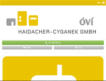 Tablet Screenshot of haidacher-cyganek.at